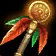 [Monster - Staff, Feathered Gold (Red Flame)] 